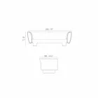 Vondom Bum Bum modern design black lacquered garden sofa Viadurini