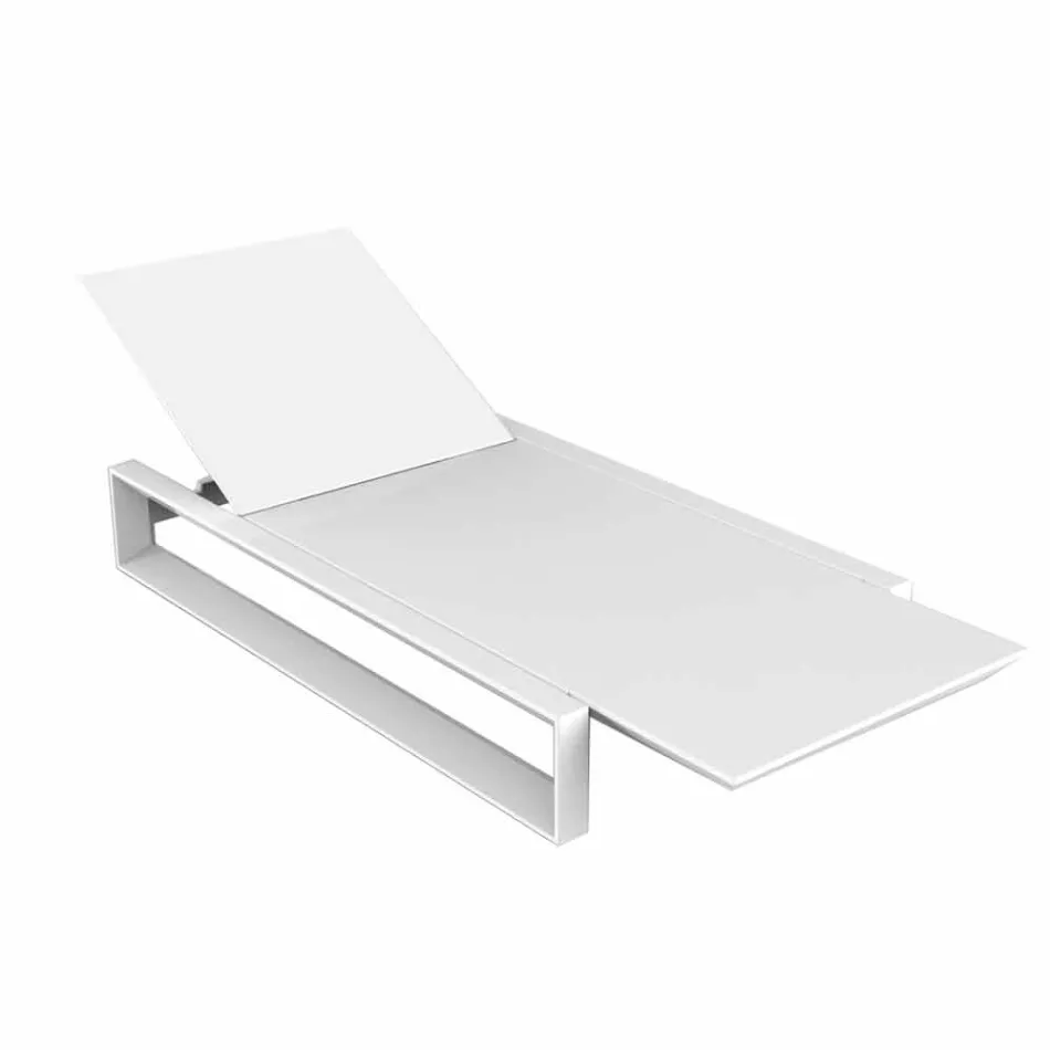 Vondom Frame design garden bed in white polyethylene Viadurini