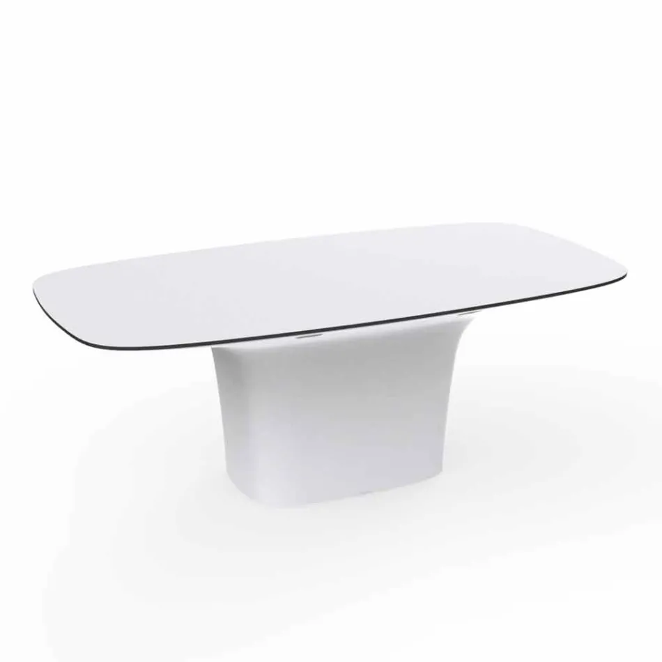 Vondom Ufo white design outdoor table L200xP100 cm Viadurini