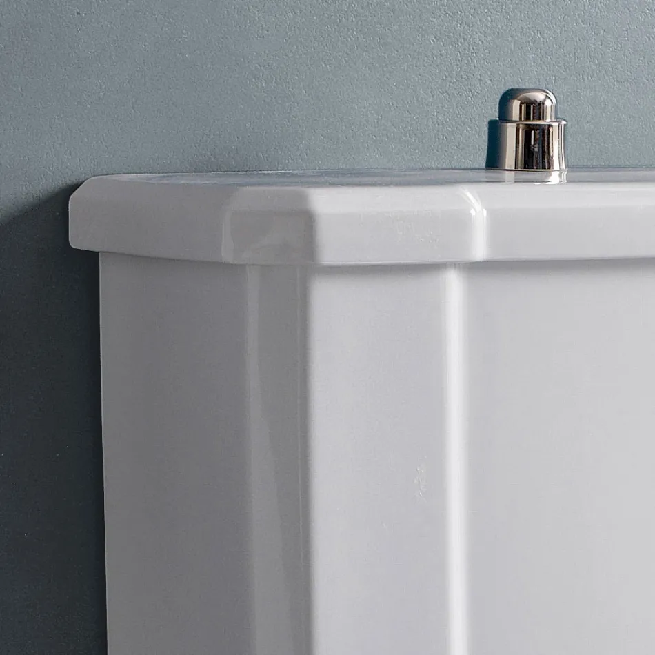 Water Monobloc Classic in White Ceramic with Box Made in Italy - Marwa Viadurini