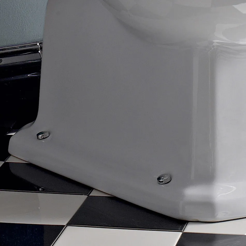 Water Monobloc Classic in White Ceramic with Box Made in Italy - Marwa Viadurini